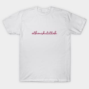 alhamdulillah - maroon red burgundy T-Shirt